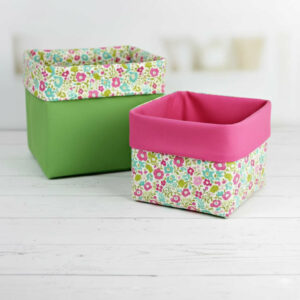 Patron gratuit de panier en tissu (3 tailles)