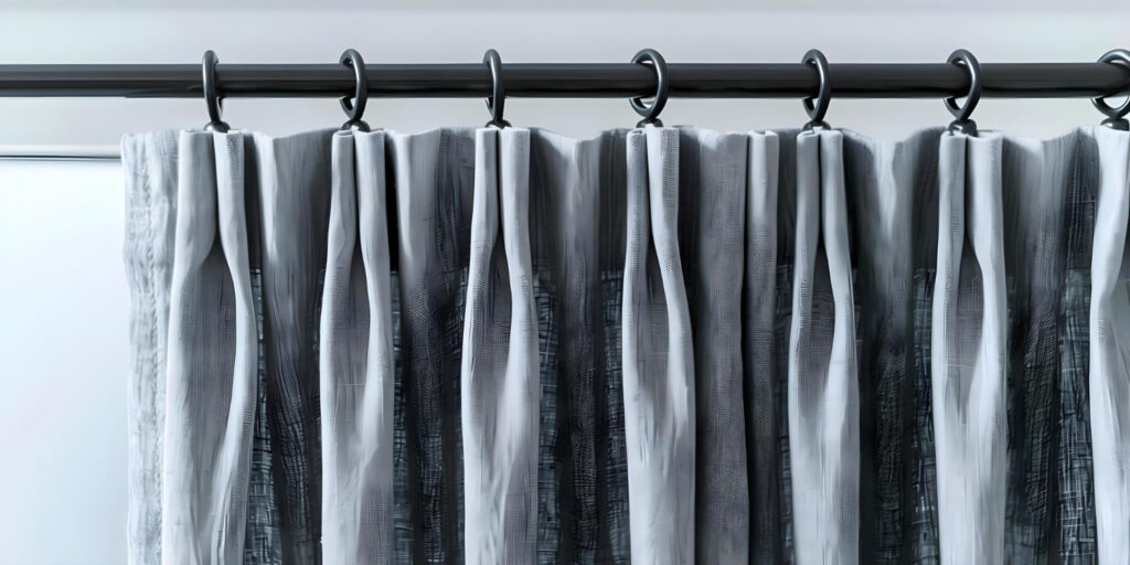 DIY rideaux à plis piqués (plis flamands)