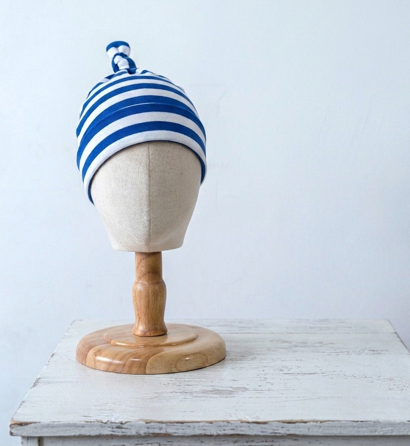 DIY Bonnet pour bébé avec nœud