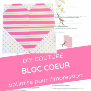 Bloc patchwork coeur