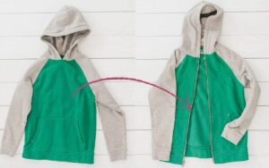 Ajouter une fermeture éclair à un sweat-shirt