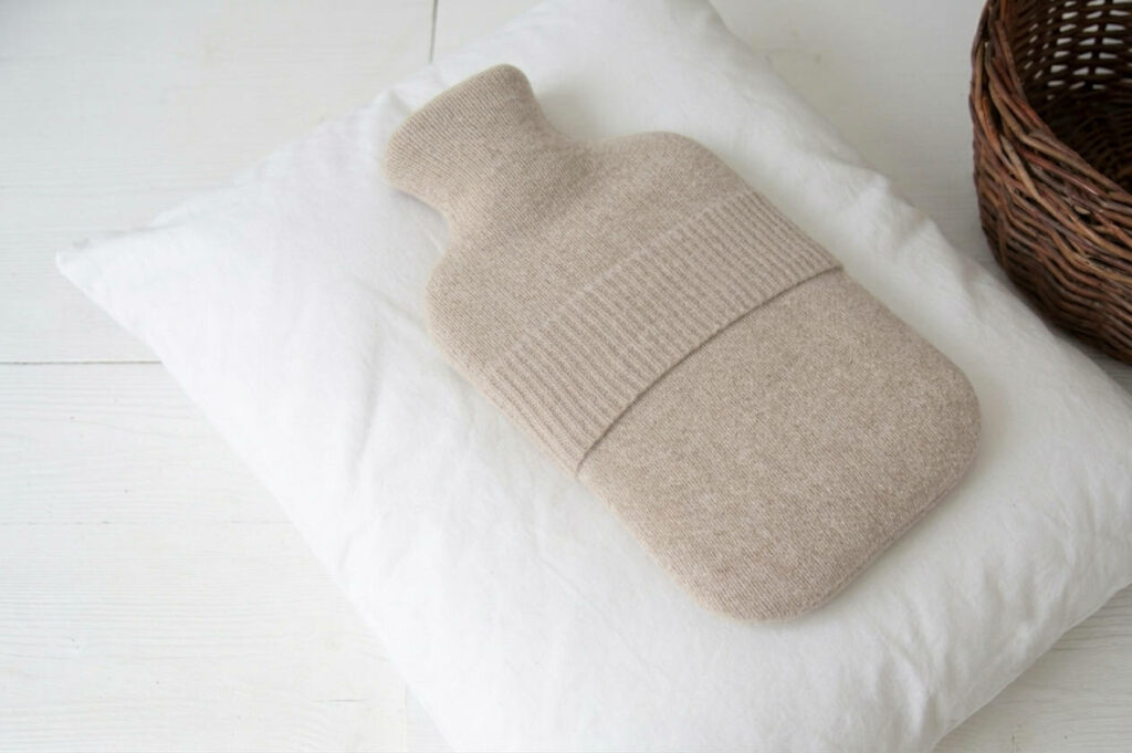 housse bouillotte beige