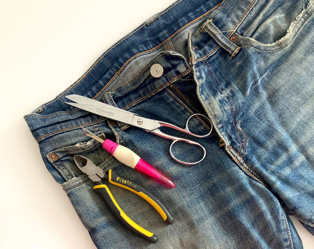 materiel decoudre jeans