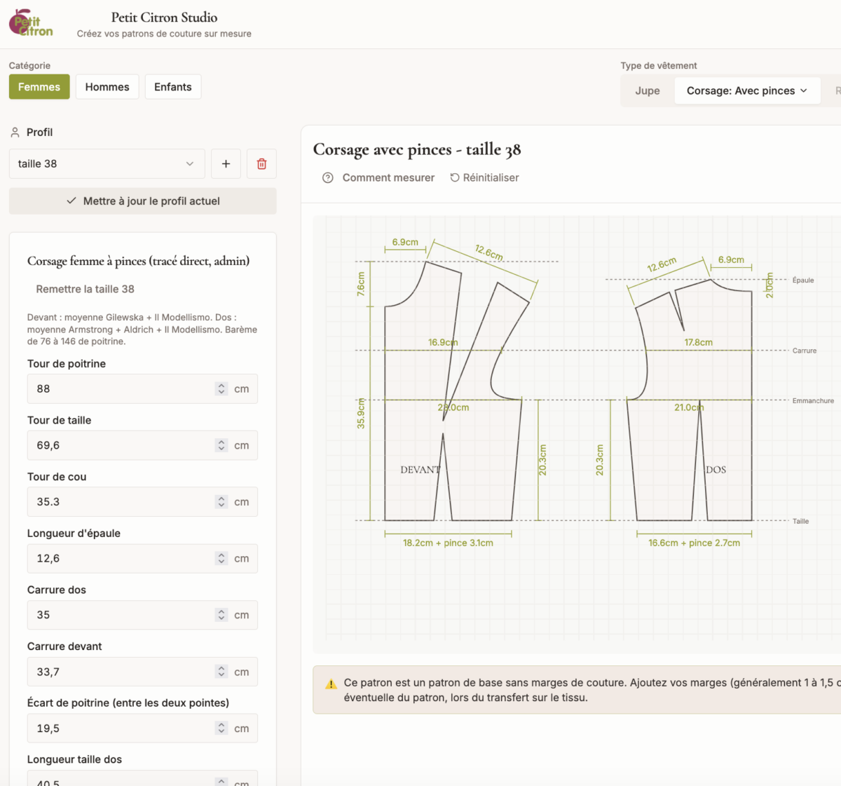 Studio Petit Citron · Mes patrons sur mesure (précommande) – Image 2
