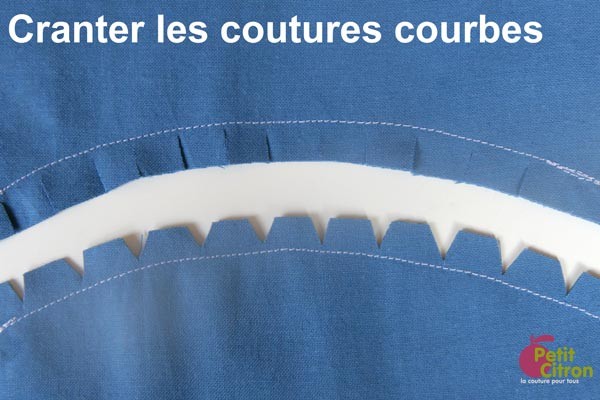 cranter Cranter des coutures courbes