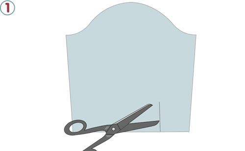 Fente de manche gansée